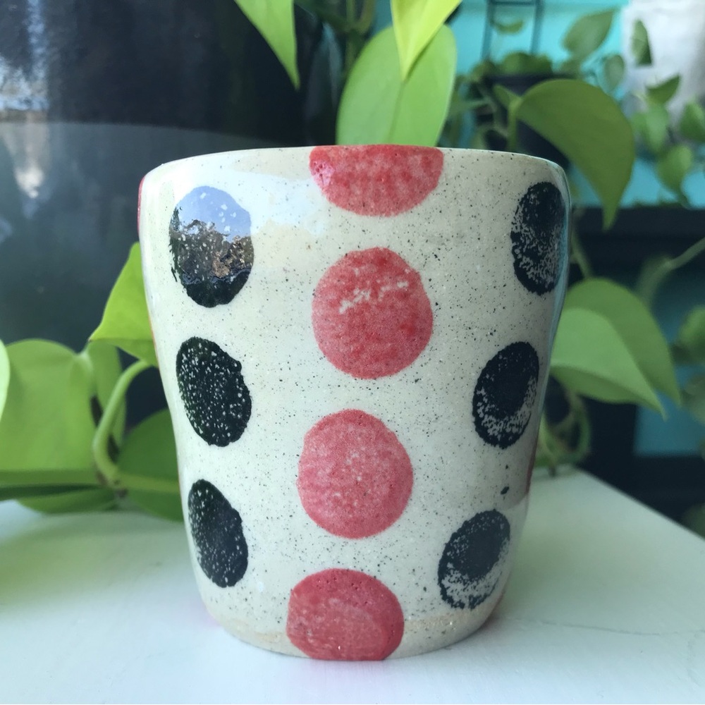 Handmade Polka Dot Ceramic Mug ♥️ - Picture 4 of 7